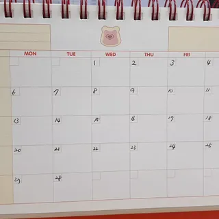 리훈 곰부 세우는 체크리스트 위클리 탁상 플래너 주간 일주일 계획표 — 5점을 준 리뷰어가 2023년 2월 올린 사용 사진