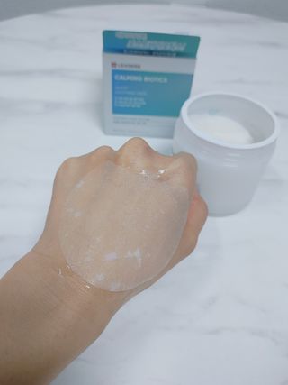 리더스코스메틱 리더스 카밍 바이오틱스 퀵 수딩 패드 — 5점을 준 리뷰어가 2022년 6월 올린 사용 사진