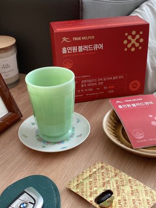 트루헬퍼 홀인원 블러드큐어 혈행+혈압+콜레스테롤 한번에 1박스 1개월 — 5점을 준 리뷰어가 2023년 2월 올린 사용 사진