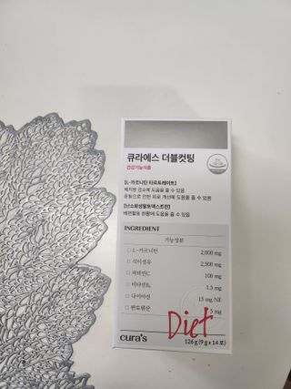 [큐라에스] 최신 다이어트 원료! 6중 기능성 더블컷팅 126g(2주일 분) — 5점을 준 리뷰어가 2023년 12월 올린 사용 사진
