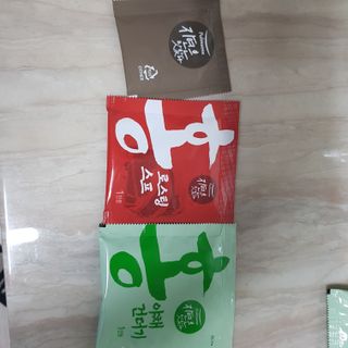 [풀무원] 자연은맛있다 정면, 백면, 홍면  세트 — 3점을 준 리뷰어가 2021년 4월 올린 사용 사진