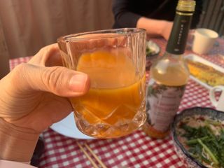 H365 [Kaskein Luomutyrniglögi] 핀란드 전통 무알콜 멀드와인 시벅톤 글로기 — 4점을 준 리뷰어가 2021년 4월 올린 사용 사진