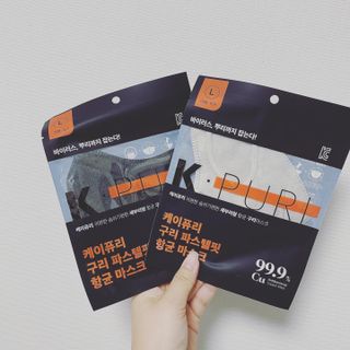 [케이퓨리] 케이퓨리 항균 구리마스크 15매 (대형/중형/키즈) — 5점을 준 리뷰어가 2023년 1월 올린 사용 사진