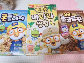 씨알푸드 뽀로로 시리얼 3종 — 4점을 준 리뷰어가 2022년 2월 올린 사용 사진
