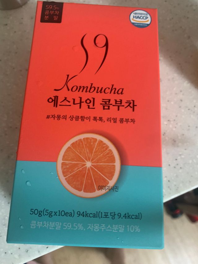 에스나인 콤부차 건강발효 콤부함량59 자몽 5gx10포 리뷰 사진