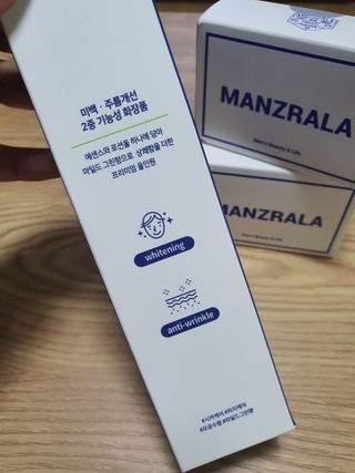 맨즈랄라 라이브캠페인 올인원블루샤워바2개+올인원로션1개 — 5점을 준 리뷰어가 2021년 6월 올린 사용 사진