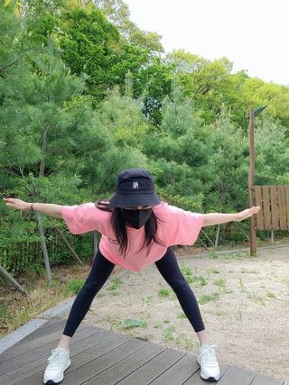 [딕시] 힙 플랙션 레깅스 HIP FLEXION Leggings — 5점을 준 리뷰어가 2022년 5월 올린 사용 사진