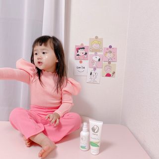mom e 맘이 내추럴 베이비 케어 크림+바디오일 — 5점을 준 리뷰어가 2021년 1월 올린 사용 사진