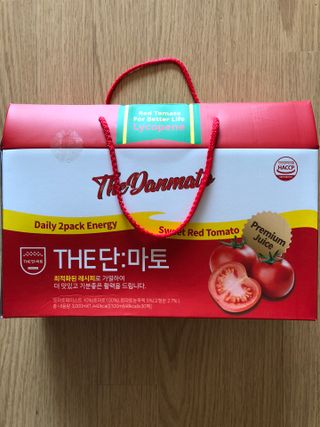 제이제이바이오 더단마토 프리미엄주스 100ml 30팩입 - 무설탕 스테비아 토마토즙 — 5점을 준 리뷰어가 2021년 11월 올린 사용 사진