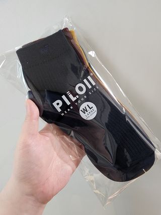 [사이즈가 있는 양말 필로이] 남/여 골지 발목 양말 4족 세트 남【S, M, L, XL】여【S, M, L】_컬러 랜덤 — 5점을 준 리뷰어가 2022년 6월 올린 사용 사진