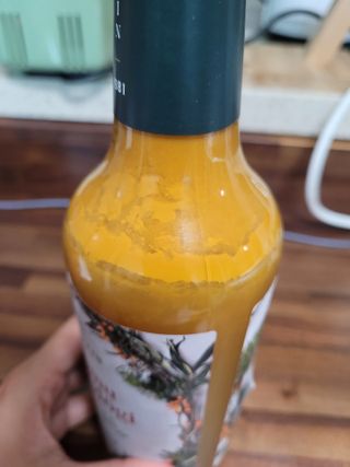 H365 [Kaskein Luomutyrniglögi] 핀란드 전통 무알콜 멀드와인 시벅톤 글로기 — 4점을 준 리뷰어가 2021년 4월 올린 사용 사진