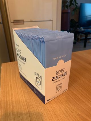 [올가드] 건조기시트 프레쉬코튼향 (50매입) 1BOX — 5점을 준 리뷰어가 2022년 12월 올린 사용 사진