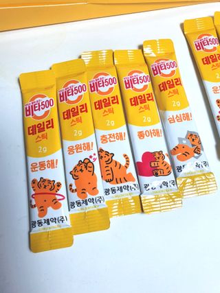 광동생활건강 [광동] 비타 500 데일리 스틱 VB, VC를 함유한 멀티비타민 30포+30포 — 5점을 준 리뷰어가 2022년 6월 올린 사용 사진