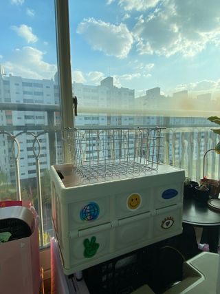 나무드 [nothing] 접이식 폴딩박스 수납 정리함 공간 리빙 박스 56L — 5점을 준 리뷰어가 2021년 10월 올린 사용 사진