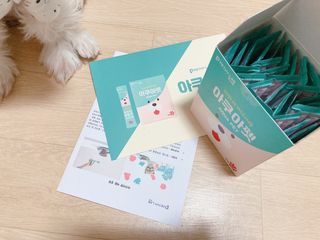 펫시랩 반려견용 액상 프리바이오틱스 아쿠아펫 — 5점을 준 리뷰어가 2021년 1월 올린 사용 사진