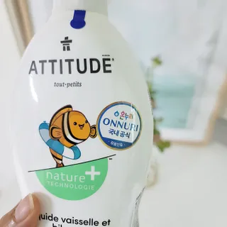 에티튜드 천연 젖병세정제 무향 700ml 1종 주방세제 EWG올그린 순한 비건 세제 — 3점을 준 리뷰어가 2022년 8월 올린 사용 사진
