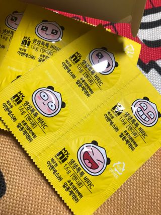 일동제약 마이니 마이니 생생톡톡비타C — 5점을 준 리뷰어가 2021년 2월 올린 사용 사진