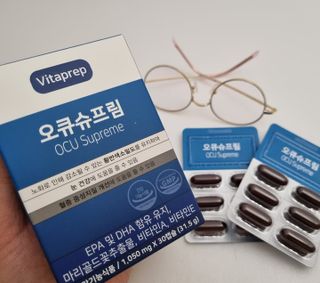 뉴트리션팩토리 비타프렙 오큐슈프림 루테인 오메가3 1050mg — 5점을 준 리뷰어가 2021년 10월 올린 사용 사진