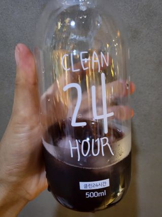 클린24시간 1BOX(5포) + 전용보틀(500ml) — 5점을 준 리뷰어가 2022년 9월 올린 사용 사진