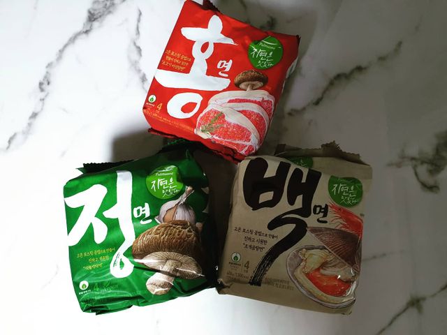 [풀무원] 자연은맛있다 정면, 백면, 홍면  세트 리뷰 사진