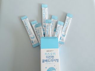 [이뮤니티플러스]우리아이 면역오키, 건강오키 _ 키즈오키 더진한꿀배도라지청 10포 1box — 4점을 준 리뷰어가 2022년 5월 올린 사용 사진