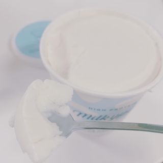 밀키파인트 더블 프로틴 우유 — 4점을 준 리뷰어가 2021년 8월 올린 사용 사진