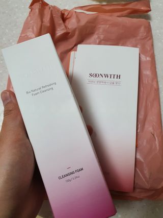 SOONWITH 바이오 내추럴 리프레싱 폼클렌징 — 5점을 준 리뷰어가 2021년 3월 올린 사용 사진