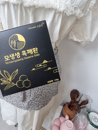 원더라이프 모생생흑깨환 — 5점을 준 리뷰어가 2022년 7월 올린 사용 사진
