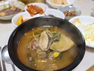요리반상회 용문해장국 2팩 + 뚝배기 1개 — 5점을 준 리뷰어가 2021년 3월 올린 사용 사진