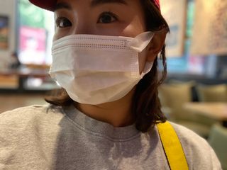 케이퓨리 KF80 덴탈 귀편한 숨쉬기편한 마스크 50매 — 5점을 준 리뷰어가 2022년 9월 올린 사용 사진