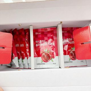 미쁨생활건강 콜라겐 담은 석류즙 70ml x 30포 — 5점을 준 리뷰어가 2021년 9월 올린 사용 사진