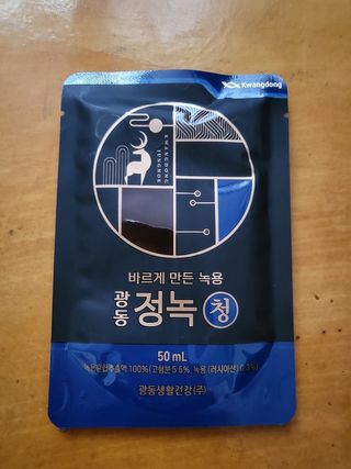광동생활건강 [광동] 바르게 만든 녹용, 광동정녹청 30포. — 5점을 준 리뷰어가 2022년 1월 올린 사용 사진