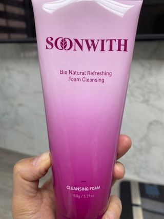 SOONWITH 바이오 내추럴 리프레싱 폼클렌징 — 4점을 준 리뷰어가 2021년 4월 올린 사용 사진