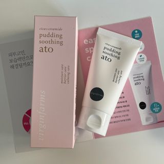 냉장고에 넣어요, 붉은 트러블 피부 다음날 진정되요 [버진팜스 푸딩수딩아토] — 3.5점을 준 리뷰어가 2021년 1월 올린 사용 사진