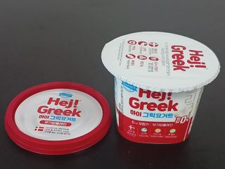 덴마크 *[구매평]하이(Hej!) 브랜드 패키지(요구르트, 그릭요거트) — 5점을 준 리뷰어가 2025년 9월 올린 사용 사진