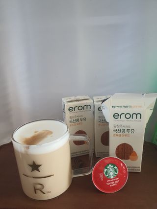 이롬 erom 황성주박사의 국산콩 두유 호두와 아몬드 — 5점을 준 리뷰어가 2020년 12월 올린 사용 사진