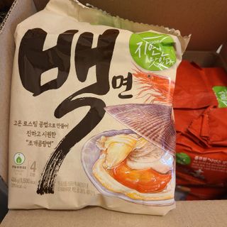 [풀무원] 자연은맛있다 정면, 백면, 홍면  세트 — 5점을 준 리뷰어가 2021년 4월 올린 사용 사진