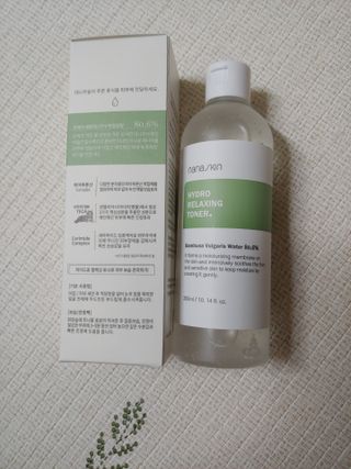 나나스킨 하이드로릴렉싱토너 — 5점을 준 리뷰어가 2021년 5월 올린 사용 사진