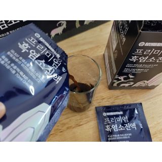 참앤들황토농원 국내산 흑염소를 정성스럽게 담은, 프리미엄 흑염소 진액 70ml x 30포 1박스 — 5점을 준 리뷰어가 2023년 1월 올린 사용 사진