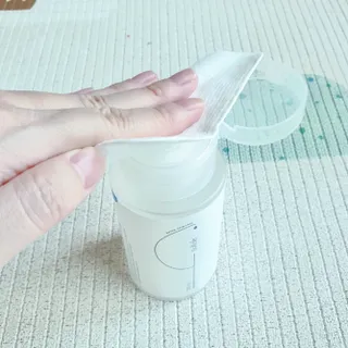 설랩수앤슈, 직접 만들어 쓰는 아기 물티슈 — 5점을 준 리뷰어가 2021년 8월 올린 사용 사진
