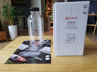 클린24시간 1BOX(5포) + 전용보틀(500ml) — 5점을 준 리뷰어가 2022년 8월 올린 사용 사진