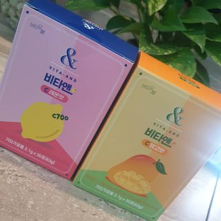 비타앤C 레몬맛, 망고맛 — 5점을 준 리뷰어가 2021년 6월 올린 사용 사진
