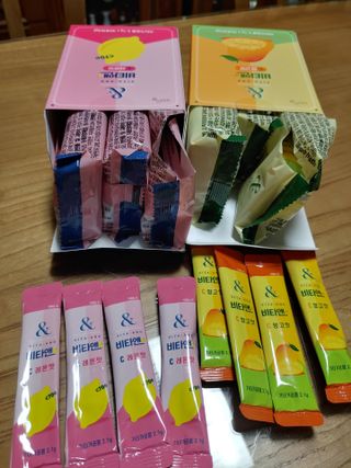 비타앤C 레몬맛, 망고맛 — 4점을 준 리뷰어가 2021년 5월 올린 사용 사진