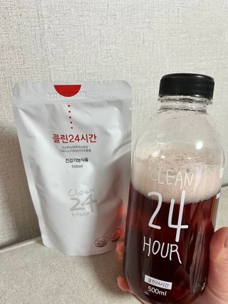 클린24시간 1BOX(5포) + 전용보틀(500ml) — 5점을 준 리뷰어가 2023년 3월 올린 사용 사진