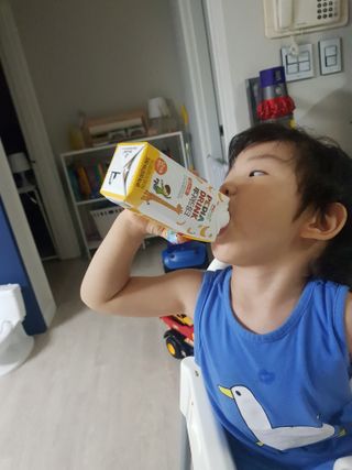 메디웰 페디아드링크 미니 바나나맛 — 5점을 준 리뷰어가 2021년 7월 올린 사용 사진