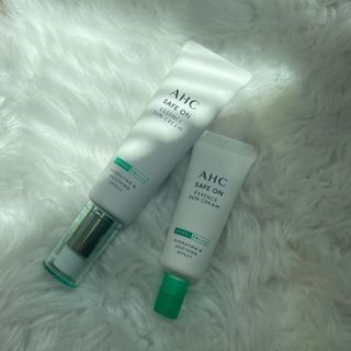 [AHC] 세이프온 에센스 선크림 올리브영 스페셜 증정 기획세트 — 5점을 준 리뷰어가 2022년 6월 올린 사용 사진