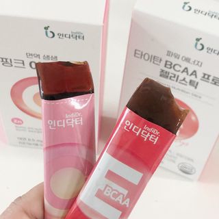 인디닥터 면역 생생 핑크 이뮨 젤리 + 타이탄 BCAA 프로틴 젤리스틱 — 5점을 준 리뷰어가 2022년 3월 올린 사용 사진