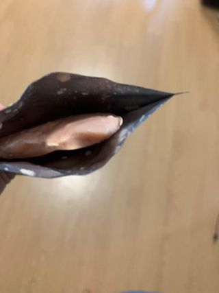 도그퓨어 푸드닭 강아지 닭고기 통살 애견간식 오리지널/차전자피/초록입홍합 — 5점을 준 리뷰어가 2021년 10월 올린 사용 사진