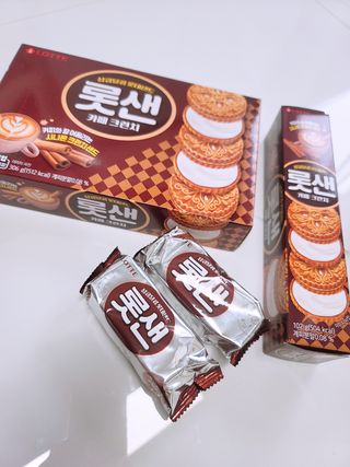 롯데제과 롯샌 카페크런치 — 5점을 준 리뷰어가 2021년 10월 올린 사용 사진
