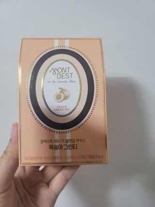 몽베스트 위드더 블랜딩 하우스 _복숭아 그린티 — 5점을 준 리뷰어가 2022년 12월 올린 사용 사진